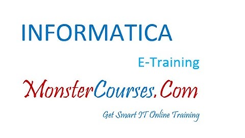 Informatica Online Training| Informatica Video Tutorials | Informatica Demo