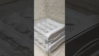 Organized and aesthetic egg storage #eggstorage #ytshorts #eggtray #yt #youtubeshorts #tiktokvideo