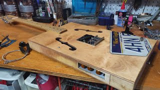 DIY Plywood Guitar with Hidden Fuzz Pedal