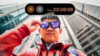 24 HOUR CHALLENGE Using AR Glasses!!! (XREAL Air 2 Pro)