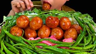 Isaan Pork Sausage     Mukbang Eating