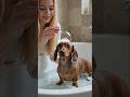 Puppy Bath 🐕 #puppy #Own #animalshorts #ai #trending #talkingdog