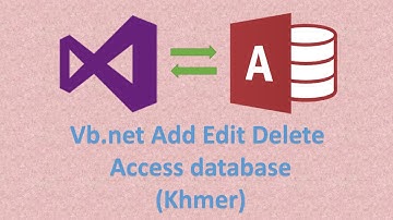 Add Edit Delete Ms Access database in Vb.net