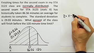 The normal distribution: how to use a z table to find areas (probability) under the normal curve