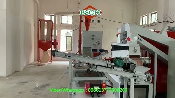 Electrostatic Separator Copper Recycling Machine Cable Wire Granulator For Separating Copper BSGH