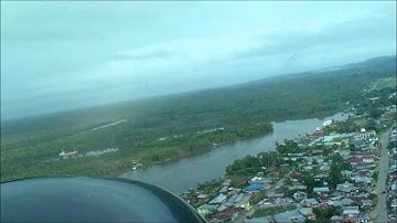 Landing in Bintuni, West Papua, Indonesia - Susi Air Cessna Grand Caravan C208B