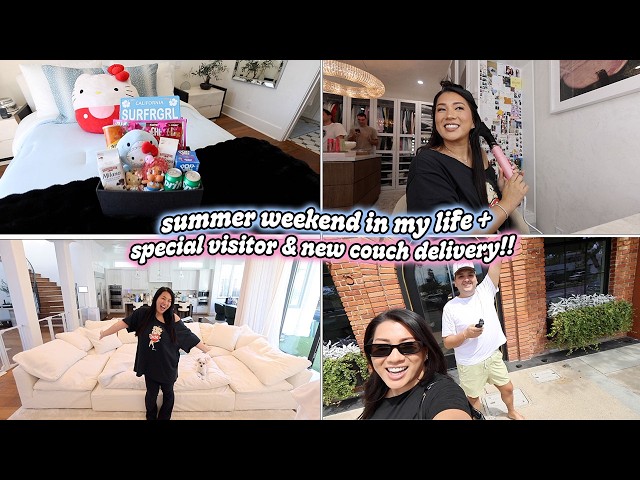 SUMMER WEEKEND IN MY LIFE: New Couch & Special Visitors!!