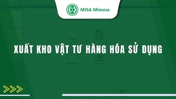 Xuất kho vật tư hàng hóa sử dụng | MISA Mimosa Online