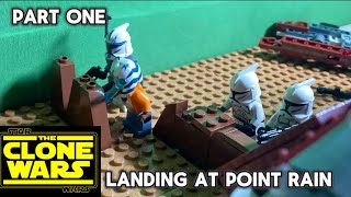 LEGO Recreation of Landing at Point Rain [PART 1] A LEGO Star Wars: The Clone Wars Stop Motion (1/4)