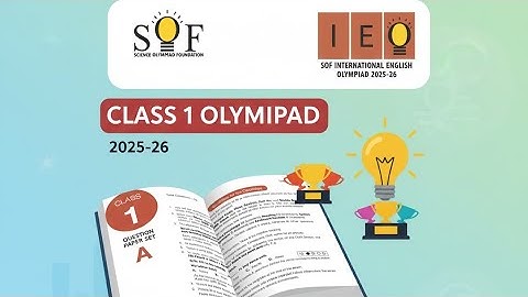 English Olympiad for Class 1| Class 1 SOF IEO 2025-26 Set A| IEO Class 1 Question Paper| Class 1 IEO