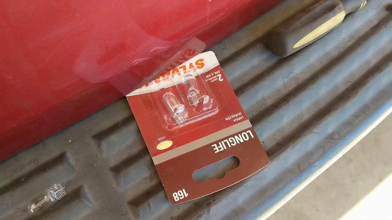 KIA Sedona 2010 license plate light bulb change YouTube