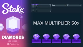 💎 Diamonds - Stake Original Game / Five of a Kind / 50x Multiplier / Big Multiplier