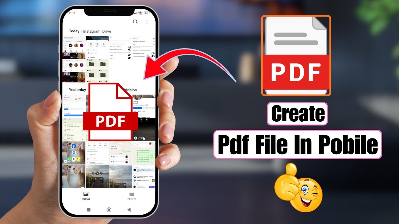 How To Create PDF File on Android | Create Any Document PDF Easily ...