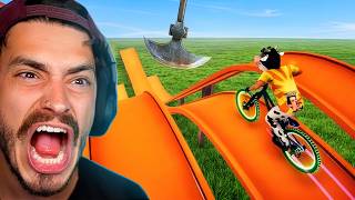 I Did 10 IMPOSSIBLE Mountain Bike Challenges in Descenders! screenshot 4