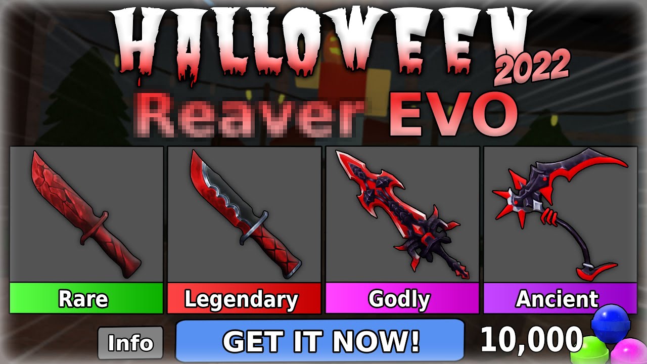 These will be the new shop godly of mm2 Halloween update 2022 I