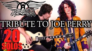 Tribute To Joe Perry - 20 Of His Best Solos - By Ignacio Torres