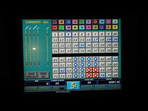 Four Card Keno: $1 5 Spot 3-2 L pattern - YouTube