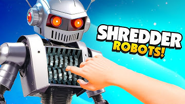 This SHREDDER Robot Wants to Grind HUMANS! - Border Bots VR