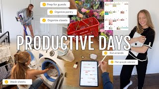 PRODUCTIVE VLOG | planning, how to make an aesthetic google calendar, cleaning/organizing, + errands
