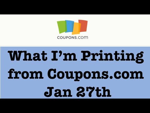Coupons to Print from Coupons.com for Extreme Couponing| Jan 27th|