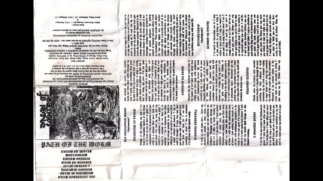 Dawn of Winter - Path of the Worm