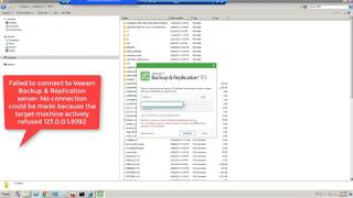 Failed to connect to Veeam Backup & Replication Server FIX