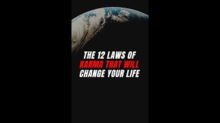 The 12 Laws Of Karma That Will Change Your Life #youtubeshorts #motivation #karma #viral