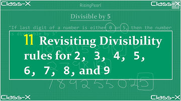 Real numbers - Divisibility rules