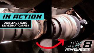 2002 Lexus IS300 Before/After Installing JXB Performance Driveshaft Carrier