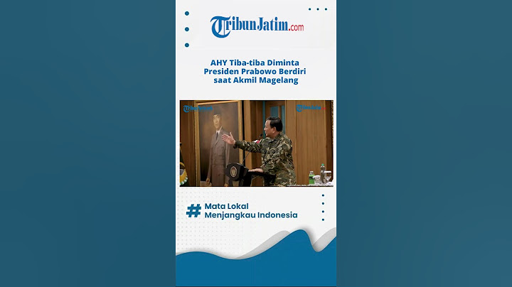 AHY Tiba-tiba Diminta Presiden Prabowo Berdiri