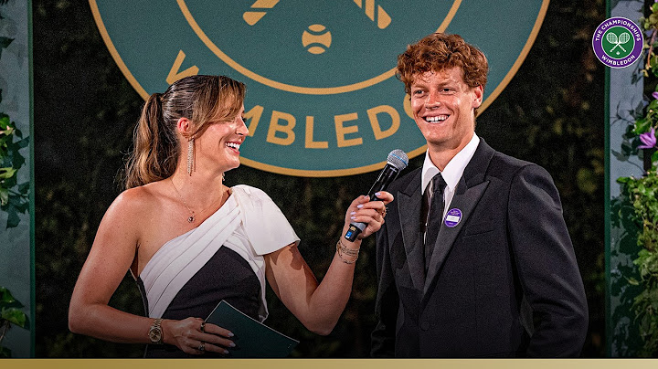 "I Nearly Cried!" | Jannik Sinner's Interview at the Wimbledon Champions' Dinner