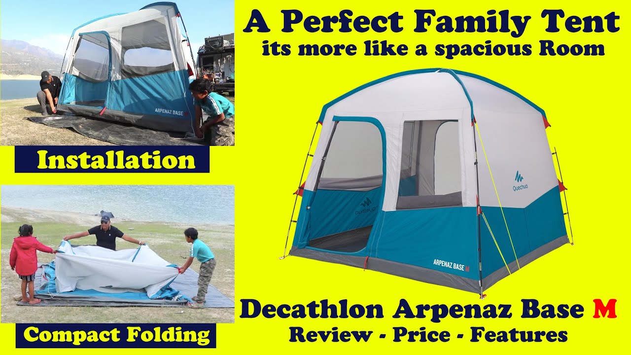 BEST CAMPING TENT TENT FOR OUTDOOR CAMPING | DECATHLON QUECHUA BASE M TENT REVIEW -