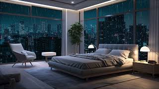 Drifting Droplets: Bedroom Rain Ambiance For Serene Meditation | Night Scene With Rain Sounds