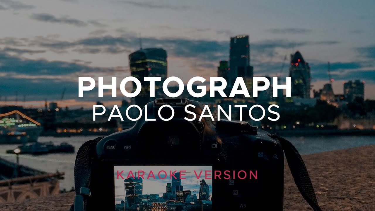 Paolo Santos - Photograph (Karaoke Version)