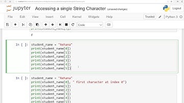 Fundamentals of Python:Lesson 1:Accessing a single String Character:English