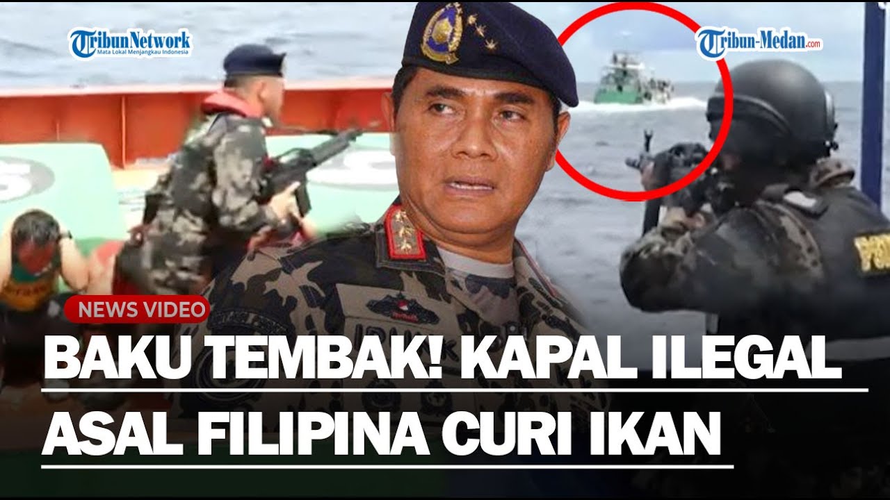 MENEGANGKAN! Detik-Detik Penangkapan Kapal Ilegal Asal Filipina di Biak, Kedapatan Curi 5 Ton Ikan