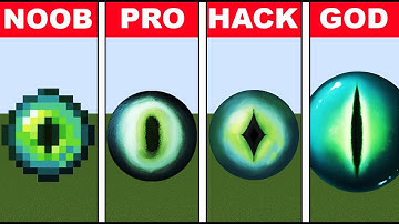 NOOB VS PRO VS HACKER Minecraft Pixel art Eye of the Ender