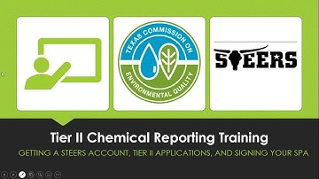 Texas Tier II Chemical Reporting: 2020 Annual Reporting Period Training Presentations