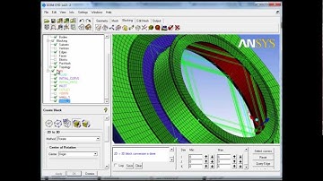 Ansys ICEM CFD 14.0 - 2d to 3d blocking by rotation - Part III