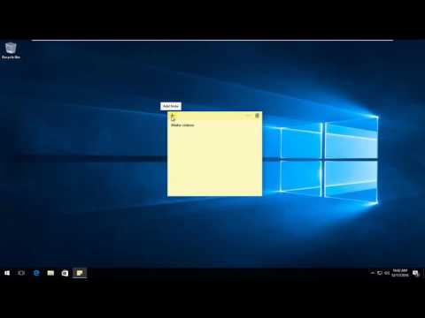 Video: How To Create A Sticky Note On Your Desktop