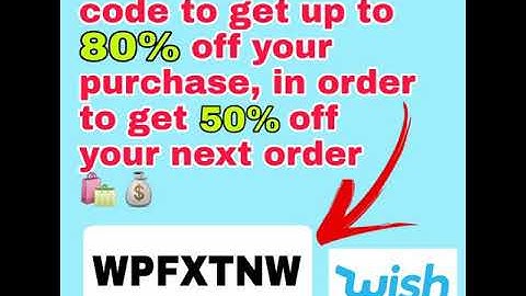 WISH PROMO CODE 2020 🛍😱 Up to 80% discount + 50% more on second purchase
