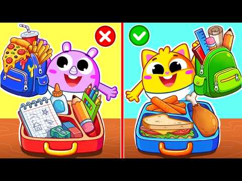 Baby Collects School Lunch for Kids | Good Habits | Family Friendly | Nursery Rhymes by Toddler Zoo