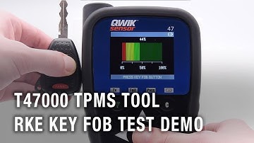 T47000 TPMS Tool RKE Key Fob test Demo