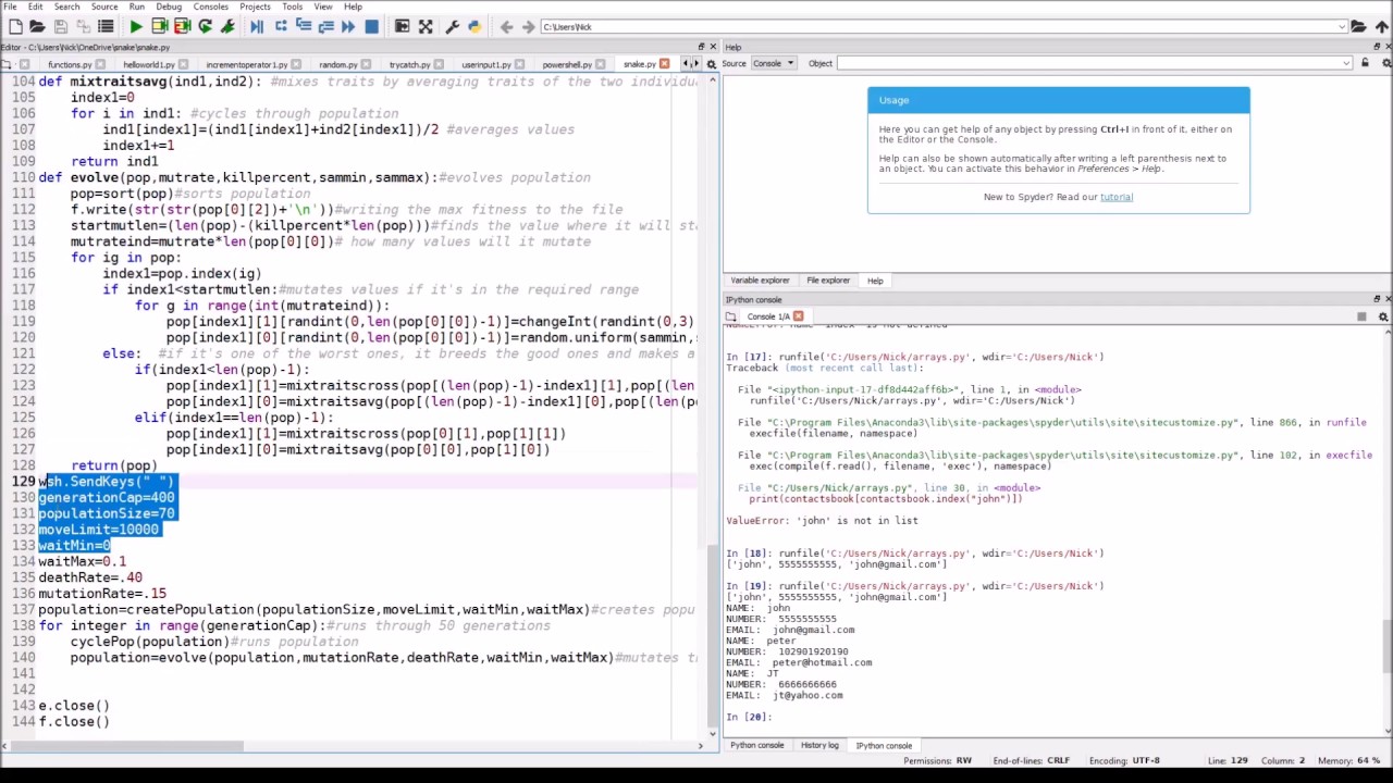 Python Tutorial 16: Multi-Dimensional Arrays - YouTube