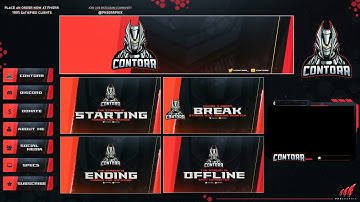 Ready Full Twitch Overlay Package For Streamers; Phsgraphix