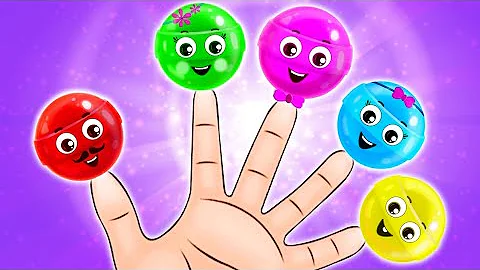 Finger Family Song With Colorful Lollipops and more Kids Songs By @hooplakidz on @NurseryRhymeStreet