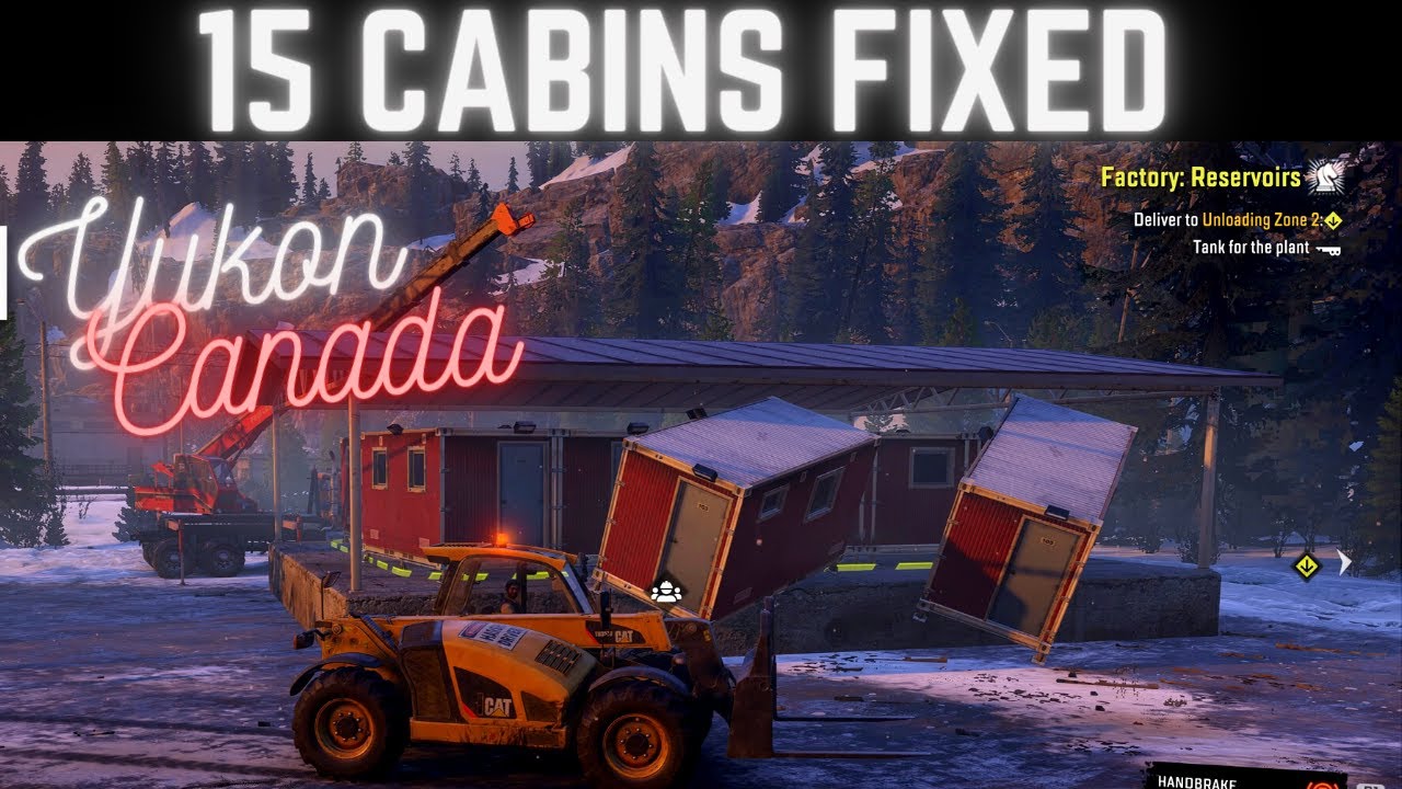Snowrunner 15 cabins fixed, Factory Reservoirs mission pt. 1 complete