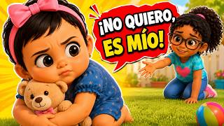 🌈 Aprender a Compartir con Isa y Clau 🧸 | Valores para Niños