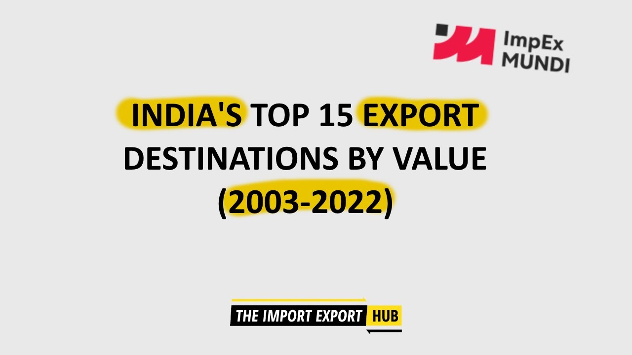Data Stories: India's Top 15 Export Destinations By Value (2003-2022)