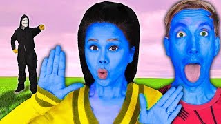 VY & CHAD UNDERCOVER in DISGUISE as BLUE MAN GROUP TO TRICK PROJECT ZORGO (Music Battle Royale)
